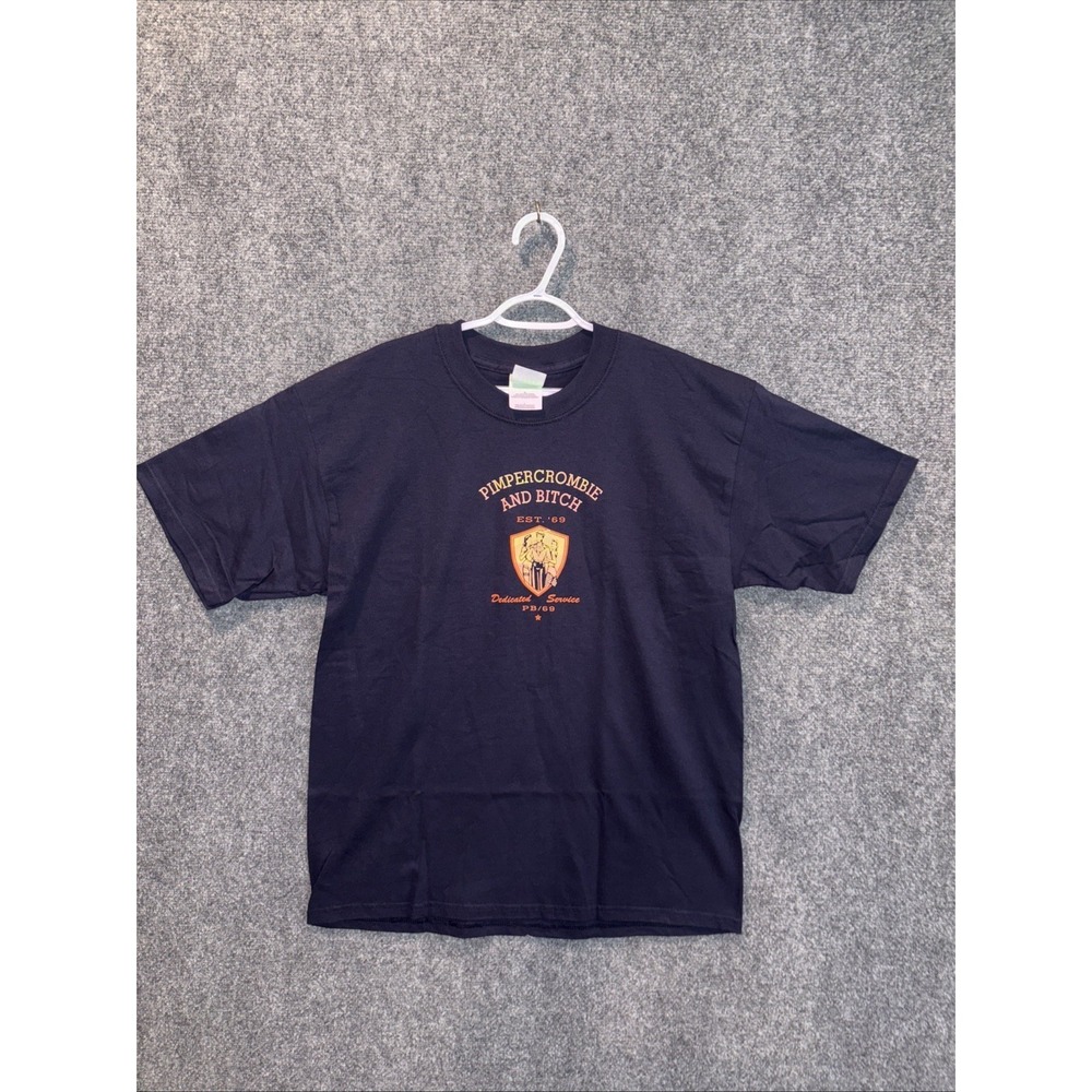 Vintage Pimpercrombie‎ & B#$%^  T-Shirt Parody Promo Y2K 90s L